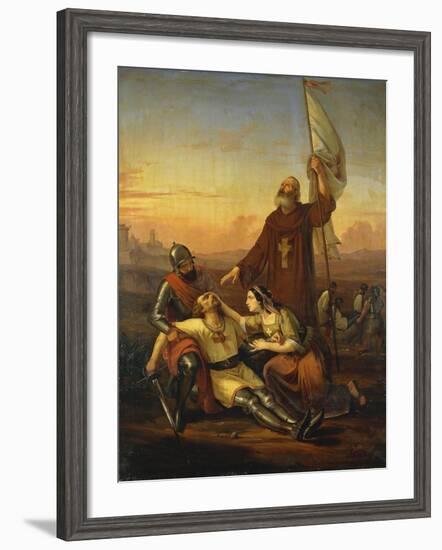 Death of Crusader-Francesco Saverio Altamura-Framed Giclee Print