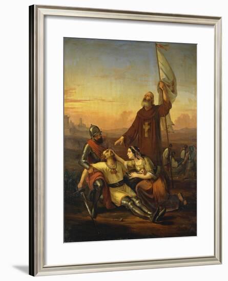 Death of Crusader-Francesco Saverio Altamura-Framed Giclee Print