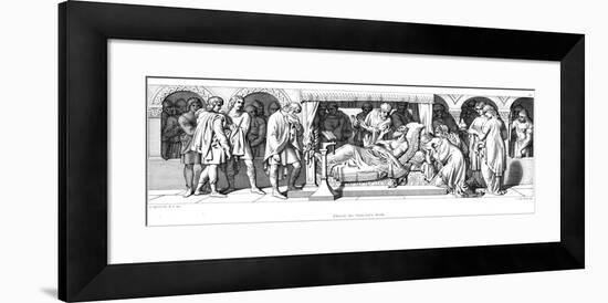 Death of Edward the Confessor, 1042-Daniel Maclise-Framed Giclee Print