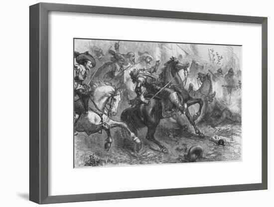'Death of Falkland, at Newbury', 20 September 1643, (c1880)-Unknown-Framed Giclee Print