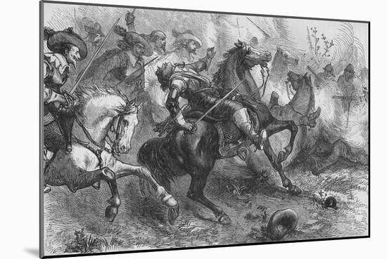 'Death of Falkland, at Newbury', 20 September 1643, (c1880)-Unknown-Mounted Giclee Print