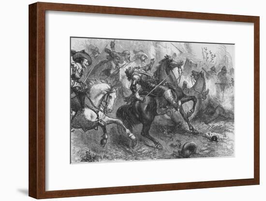 'Death of Falkland, at Newbury', 20 September 1643, (c1880)-Unknown-Framed Giclee Print