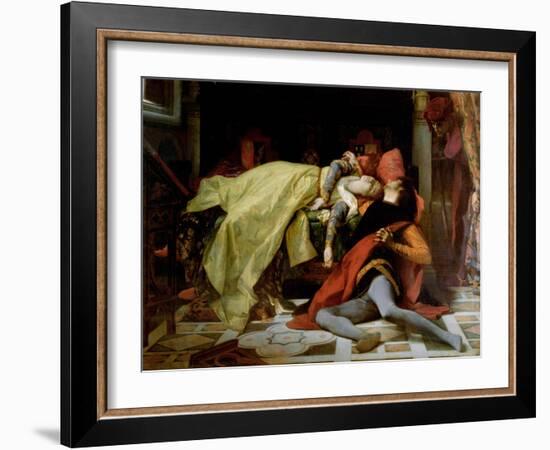 Death of Francesca Da Rimini and Paolo Malatesta, 1870-Alexandre Cabanel-Framed Giclee Print