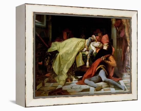 Death of Francesca Da Rimini and Paolo Malatesta, 1870-Alexandre Cabanel-Framed Premier Image Canvas