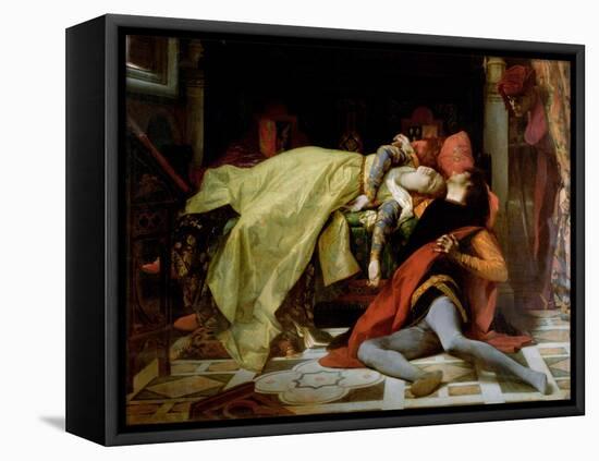 Death of Francesca Da Rimini and Paolo Malatesta, 1870-Alexandre Cabanel-Framed Premier Image Canvas