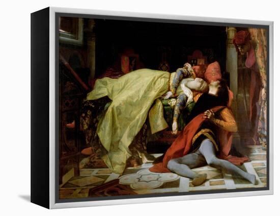 Death of Francesca Da Rimini and Paolo Malatesta, 1870-Alexandre Cabanel-Framed Premier Image Canvas