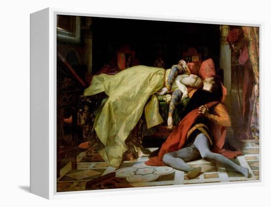 Death of Francesca Da Rimini and Paolo Malatesta, 1870-Alexandre Cabanel-Framed Premier Image Canvas