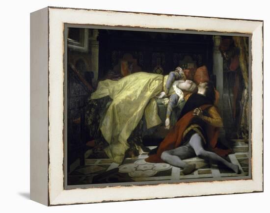 Death of Francesca de Rimini and Paolo Malatesta-Alexandre Cabanel-Framed Premier Image Canvas