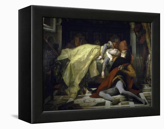 Death of Francesca de Rimini and Paolo Malatesta-Alexandre Cabanel-Framed Premier Image Canvas