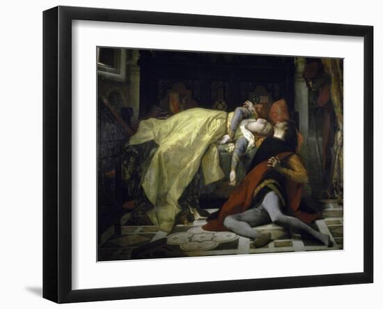 Death of Francesca de Rimini and Paolo Malatesta-Alexandre Cabanel-Framed Giclee Print