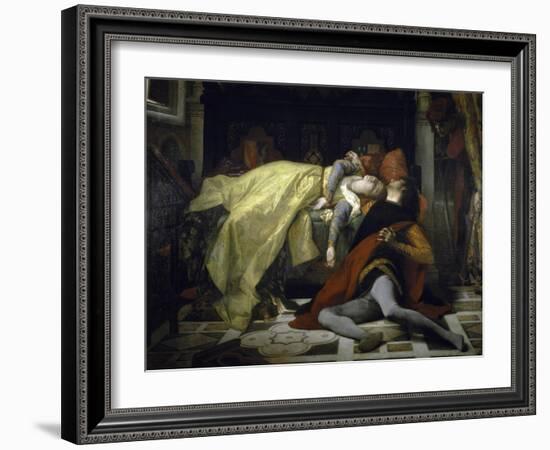 Death of Francesca de Rimini and Paolo Malatesta-Alexandre Cabanel-Framed Giclee Print