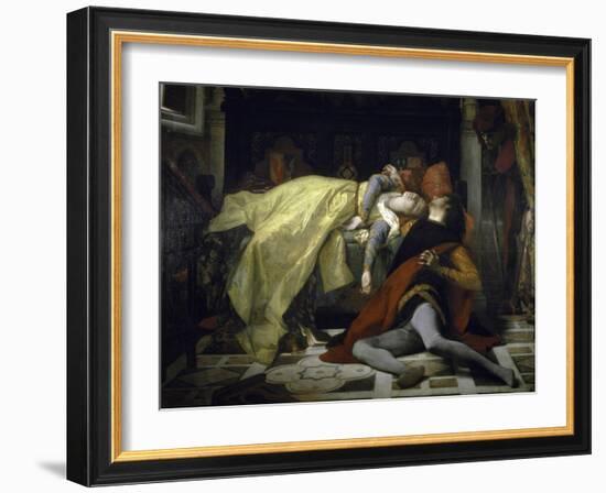 Death of Francesca de Rimini and Paolo Malatesta-Alexandre Cabanel-Framed Giclee Print