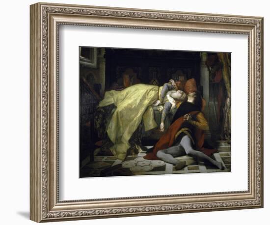 Death of Francesca de Rimini and Paolo Malatesta-Alexandre Cabanel-Framed Giclee Print