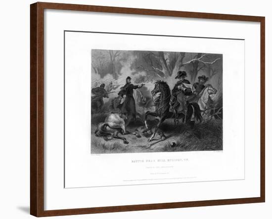 Death of General Felix Zollicoffer, Battle of Mill Springs, Kentucky, January 1862-R Dudensing-Framed Giclee Print