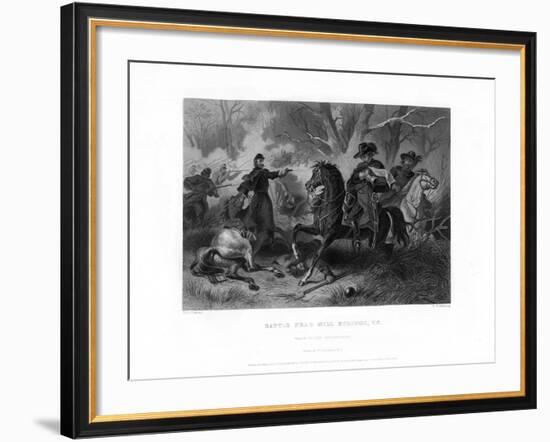 Death of General Felix Zollicoffer, Battle of Mill Springs, Kentucky, January 1862-R Dudensing-Framed Giclee Print