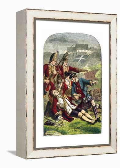 Death of General James Wolfe at the Siege of Quebec, 1759-Edward Henry Corbould-Framed Premier Image Canvas