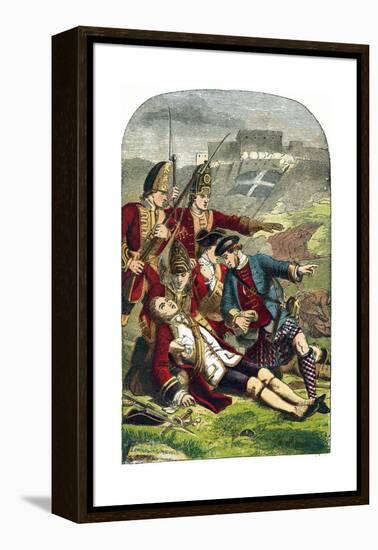Death of General James Wolfe at the Siege of Quebec, 1759-Edward Henry Corbould-Framed Premier Image Canvas