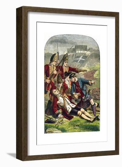 Death of General James Wolfe at the Siege of Quebec, 1759-Edward Henry Corbould-Framed Giclee Print