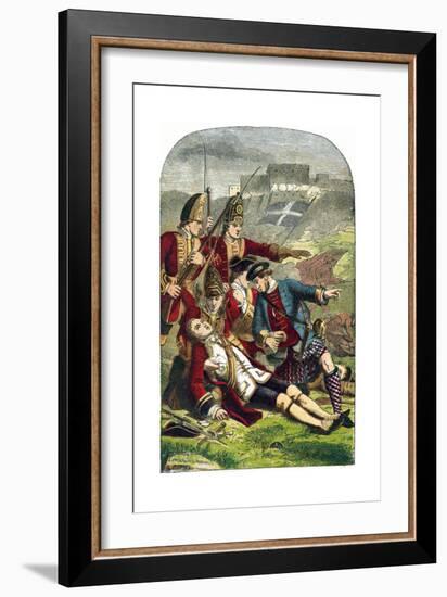 Death of General James Wolfe at the Siege of Quebec, 1759-Edward Henry Corbould-Framed Giclee Print