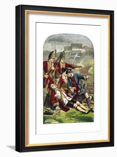 Death of General James Wolfe at the Siege of Quebec, 1759-Edward Henry Corbould-Framed Giclee Print