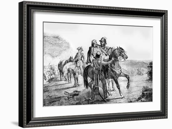 Death of General Marceau, 21st September 1796 (1882-188)-Charaire et fils-Framed Giclee Print