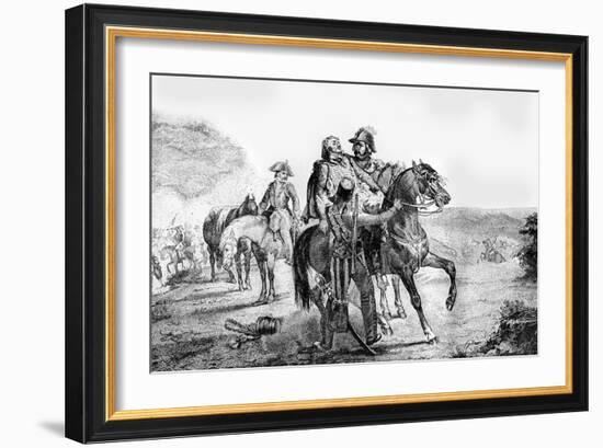 Death of General Marceau, 21st September 1796 (1882-188)-Charaire et fils-Framed Giclee Print