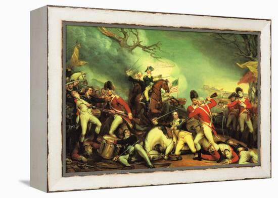 Death of General Mercer at the Battle of Princeton Against the Hessians-John Trumbull-Framed Stretched Canvas