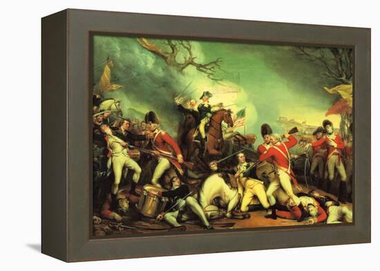 Death of General Mercer at the Battle of Princeton Against the Hessians-John Trumbull-Framed Stretched Canvas