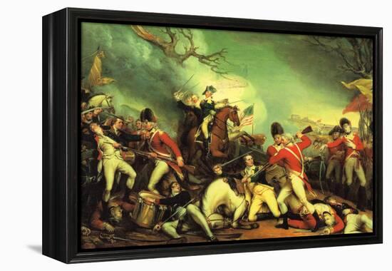 Death of General Mercer at the Battle of Princeton Against the Hessians-John Trumbull-Framed Stretched Canvas