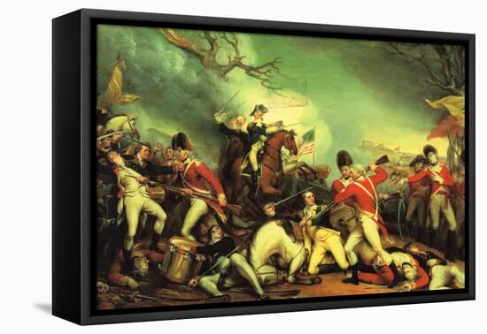 Death of General Mercer at the Battle of Princeton Against the Hessians-John Trumbull-Framed Stretched Canvas