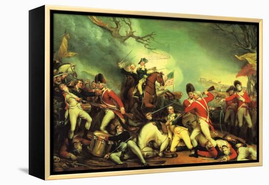 Death of General Mercer at the Battle of Princeton Against the Hessians-John Trumbull-Framed Stretched Canvas