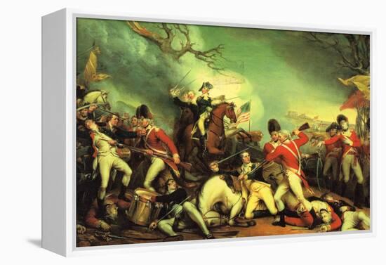 Death of General Mercer at the Battle of Princeton Against the Hessians-John Trumbull-Framed Stretched Canvas