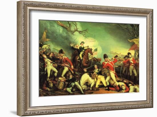 Death of General Mercer at the Battle of Princeton Against the Hessians-John Trumbull-Framed Art Print