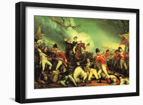 Death of General Mercer at the Battle of Princeton Against the Hessians-John Trumbull-Framed Art Print