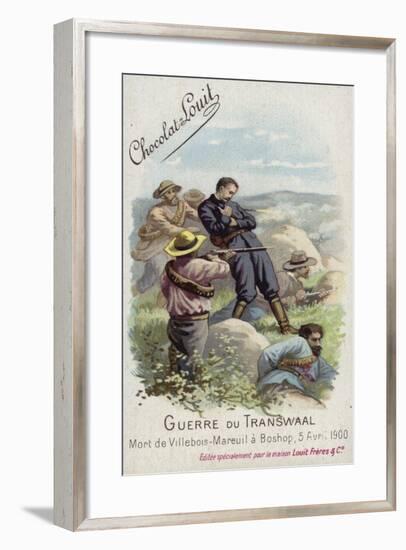 Death of George Villebois-Mareuil at Boshof, 5 April 1900-null-Framed Giclee Print