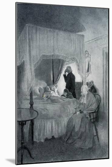 Death of George Washington-Howard Pyle-Mounted Giclee Print
