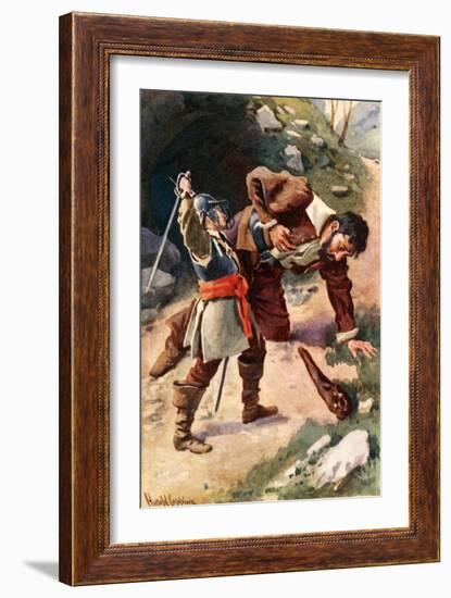 Death of Giant Maul-Harold Copping-Framed Giclee Print