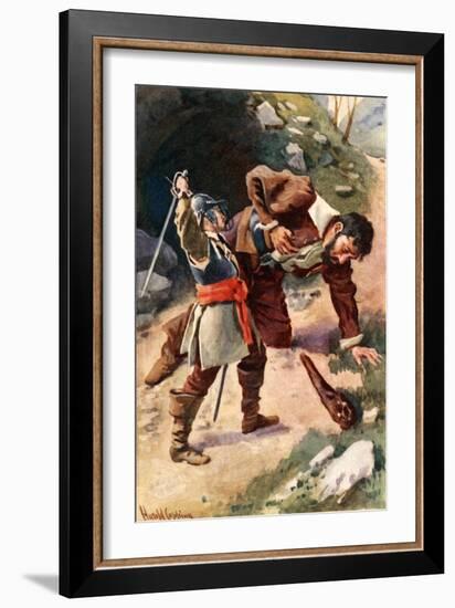 Death of Giant Maul-Harold Copping-Framed Giclee Print