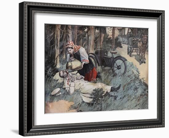 Death of Grand Duke George Alexandrovich-Stefano Bianchetti-Framed Giclee Print