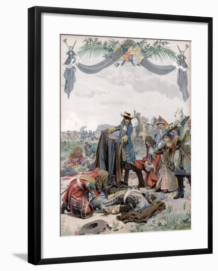 Death of Henri, Vicomte De Turenne, French Soldier, 1675 (C1871-194)-Maurice Leloir-Framed Giclee Print