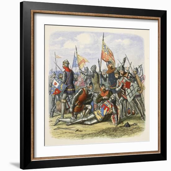 Death of Hotspur, Sir Henry Percy, from a Chronicle of England BC 55 to Ad 1485, Pub. London, 1863-James William Edmund Doyle-Framed Giclee Print