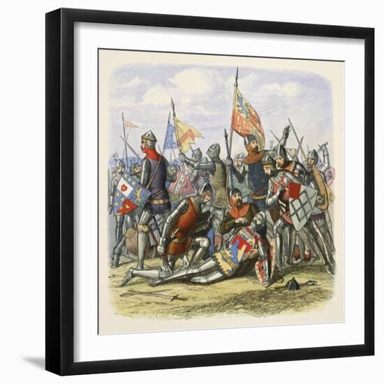 Death of Hotspur, Sir Henry Percy, from a Chronicle of England BC 55 to Ad 1485, Pub. London, 1863-James William Edmund Doyle-Framed Giclee Print