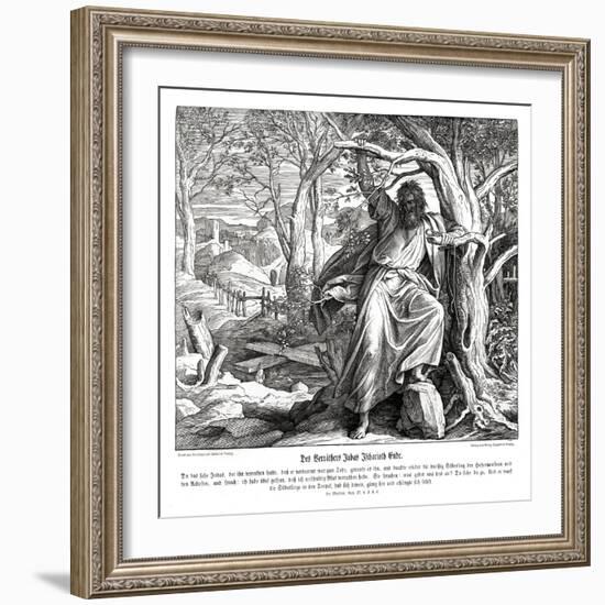 Death of Judas Iscariot, Gospel of Matthew-Julius Schnorr von Carolsfeld-Framed Giclee Print