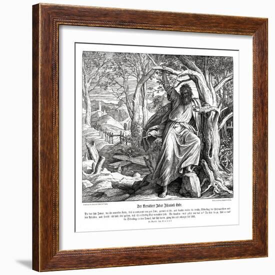 Death of Judas Iscariot, Gospel of Matthew-Julius Schnorr von Carolsfeld-Framed Giclee Print