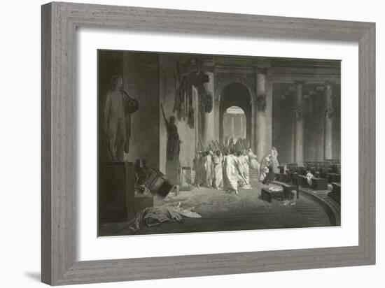 Death of Julius Caesar, 44 BC-Jean Leon Gerome-Framed Giclee Print