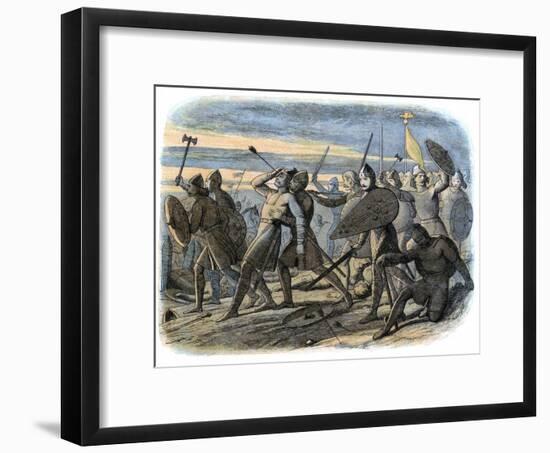 Death of King Harold, Battle of Hastings, 1066-James William Edmund Doyle-Framed Giclee Print