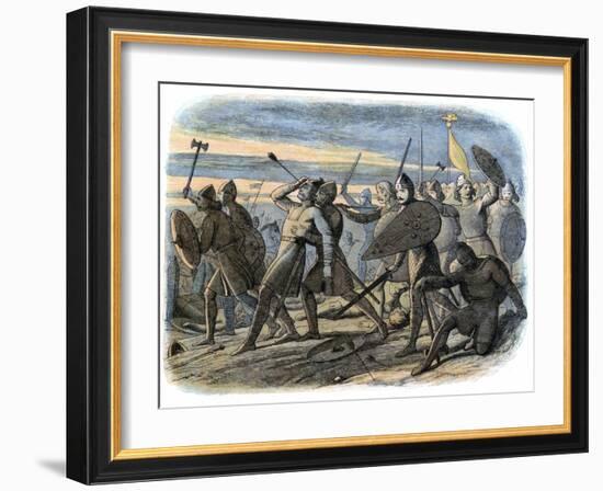 Death of King Harold, Battle of Hastings, 1066-James William Edmund Doyle-Framed Giclee Print