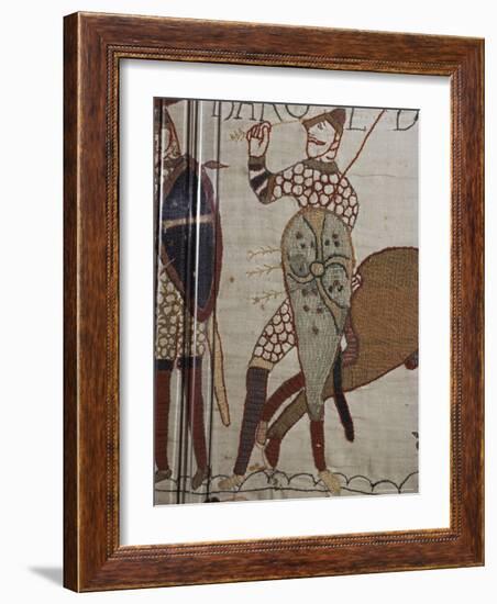 Death of King Harold, Bayeux Tapestry, 69, Normandy, France-Walter Rawlings-Framed Photographic Print