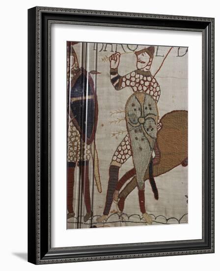 Death of King Harold, Bayeux Tapestry, 69, Normandy, France-Walter Rawlings-Framed Photographic Print