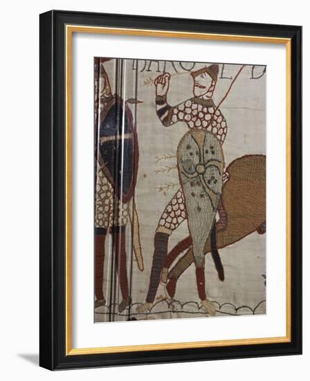 Death of King Harold, Bayeux Tapestry, 69, Normandy, France-Walter Rawlings-Framed Photographic Print